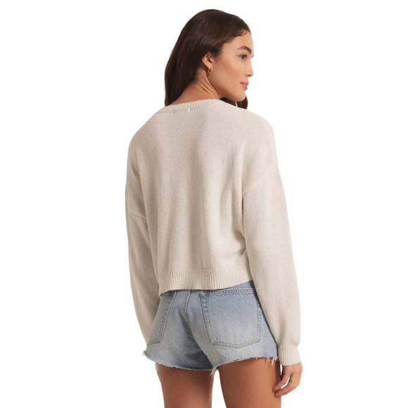 NEW Z SUPPLY paradise sweater in white - Picture 2 of 2